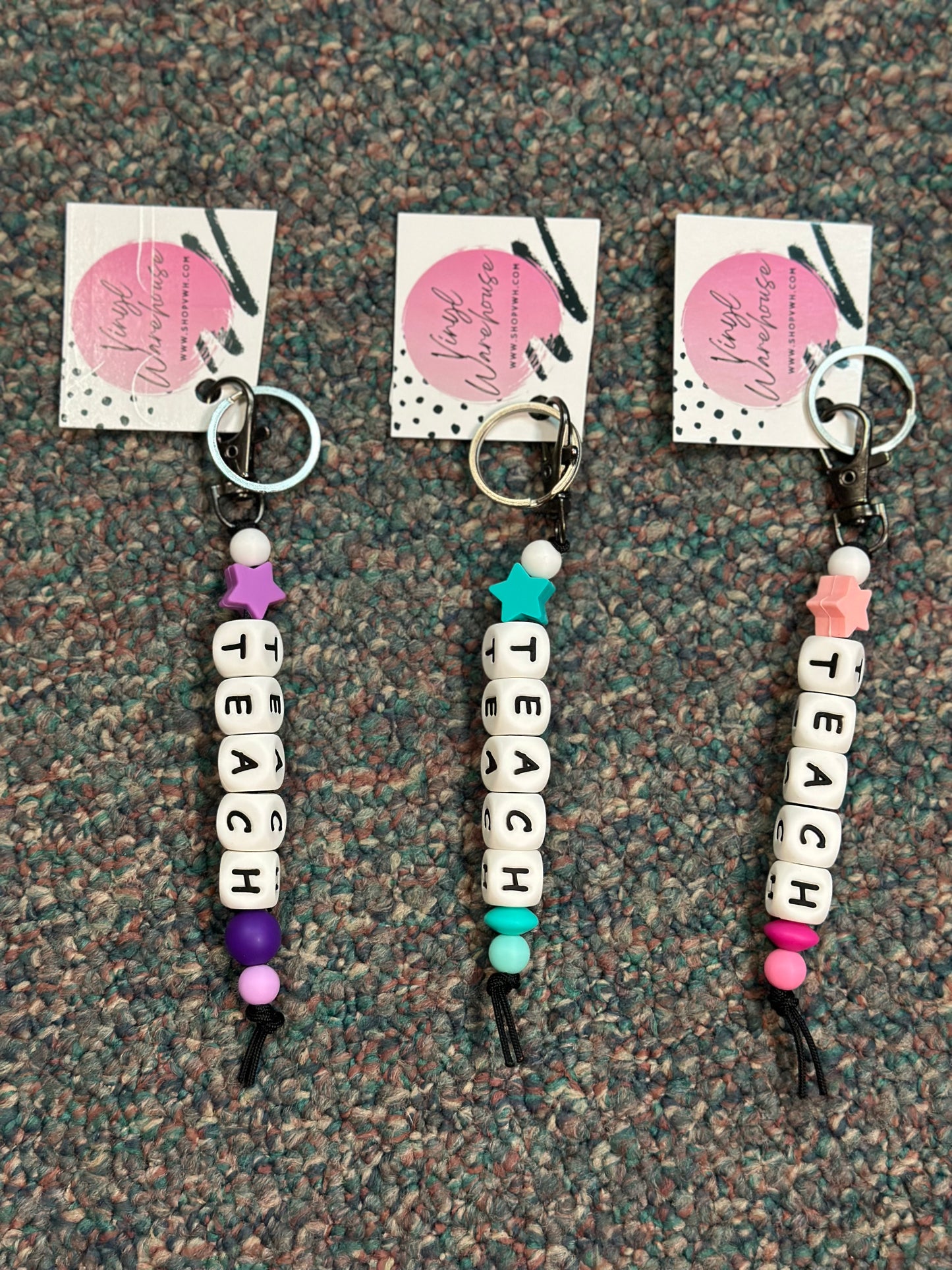 Silicone Bead Keychains