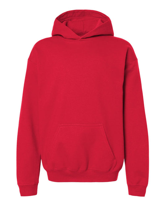 Gildan Softstyle® Youth Midweight Hooded Sweatshirt  - Red