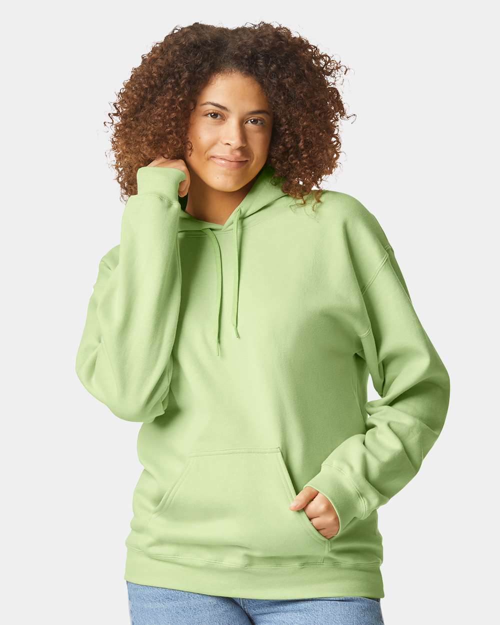 Gildan Softstyle®Adult Midweight Hooded Sweatshirt  - Pistachio