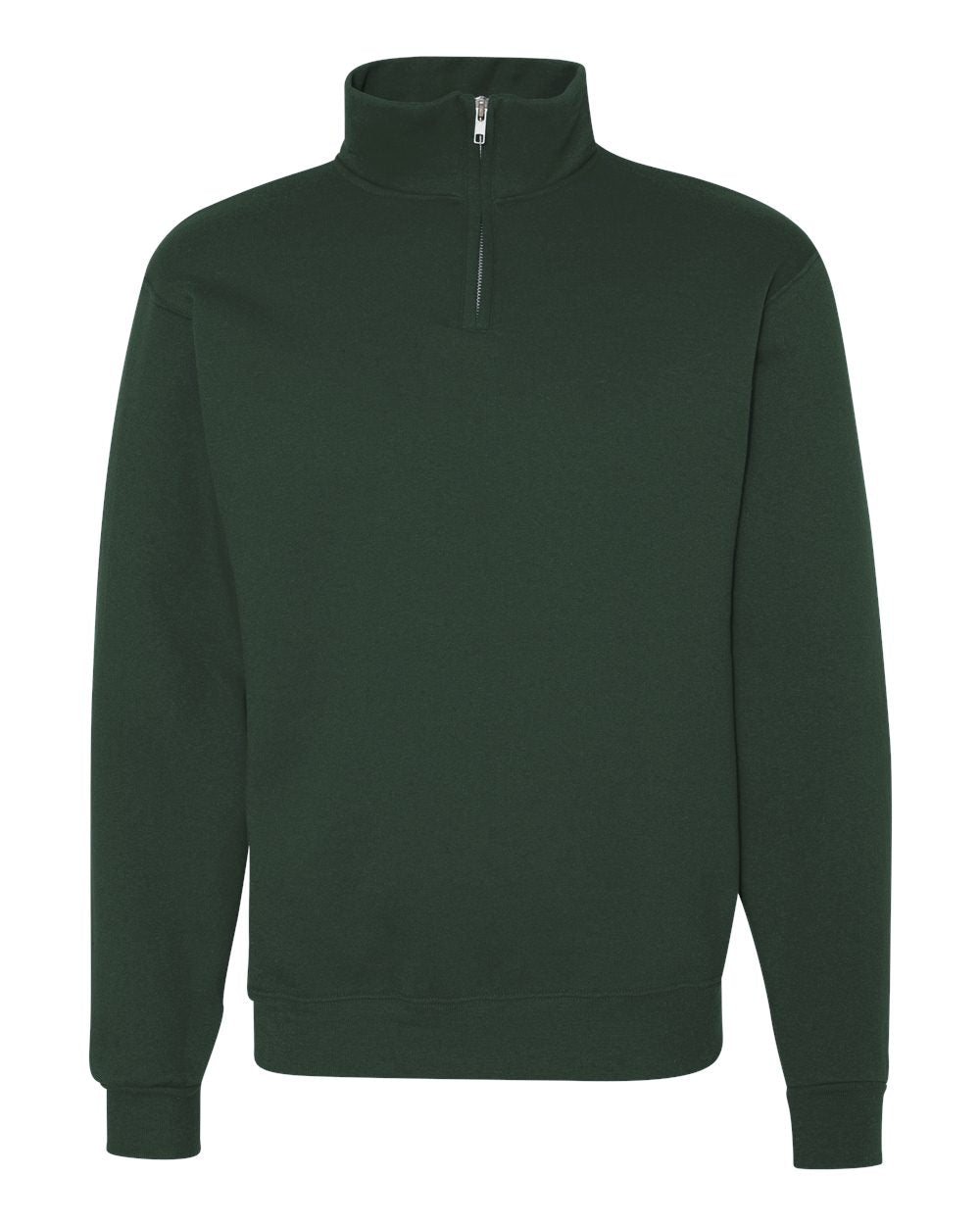 JERZEES - Cadet Collar Quarter-Zip Sweatshirt - Forest Green