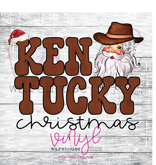 Kentucky Christmas - Heat Transfer Print