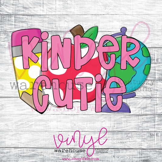 Kinder Cutie (Girl) - Heat Transfer Print