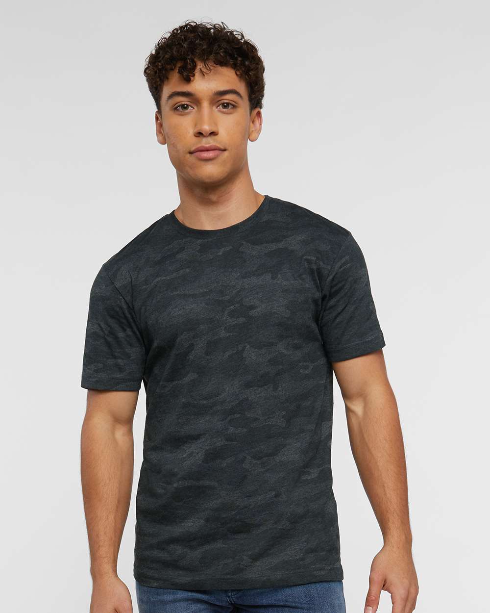 Rabbit Skins Adult Fine Jersey Tee - Storm Camo