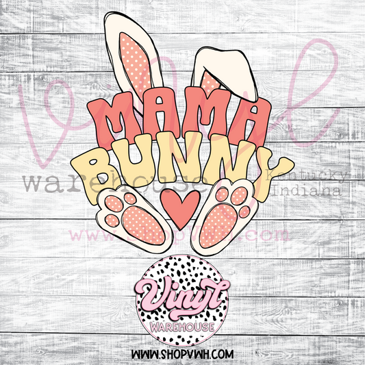 Mama Bunny - Heat Transfer Print