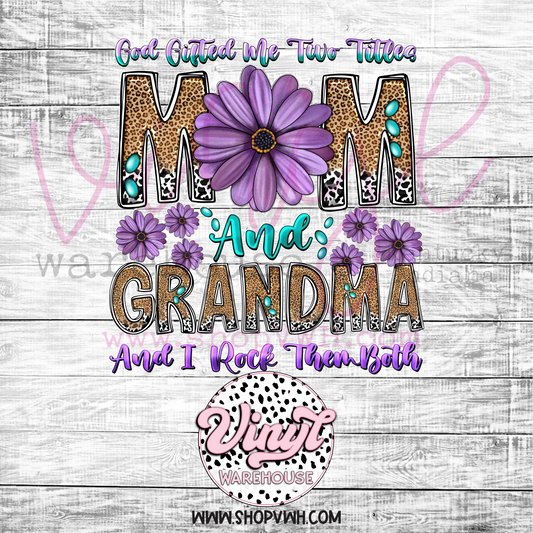 Mom & Grandma - Heat Transfer Print