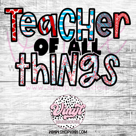 Teacher Of All Things - Heat Transfer Print