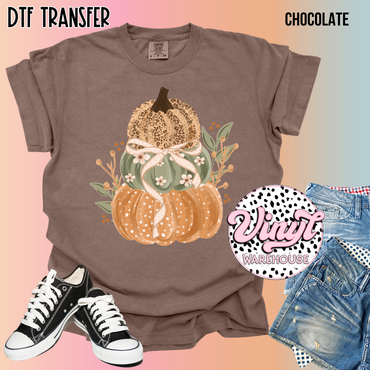 Preppy Pumpkins - DTF Print