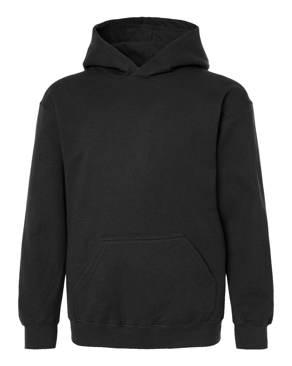 Tultex Youth Hooded Sweatshirt - Black