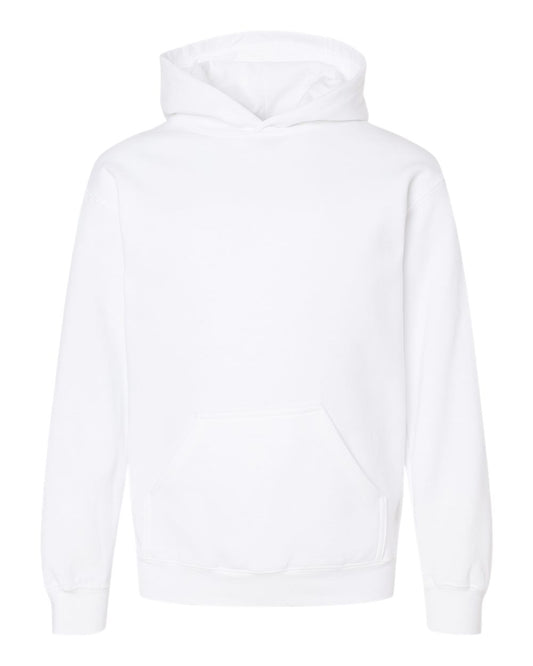 Tultex Youth Hooded Sweatshirt - White
