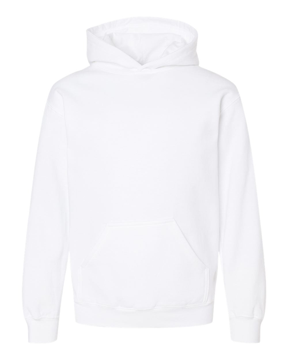 Tultex Youth Hooded Sweatshirt - White