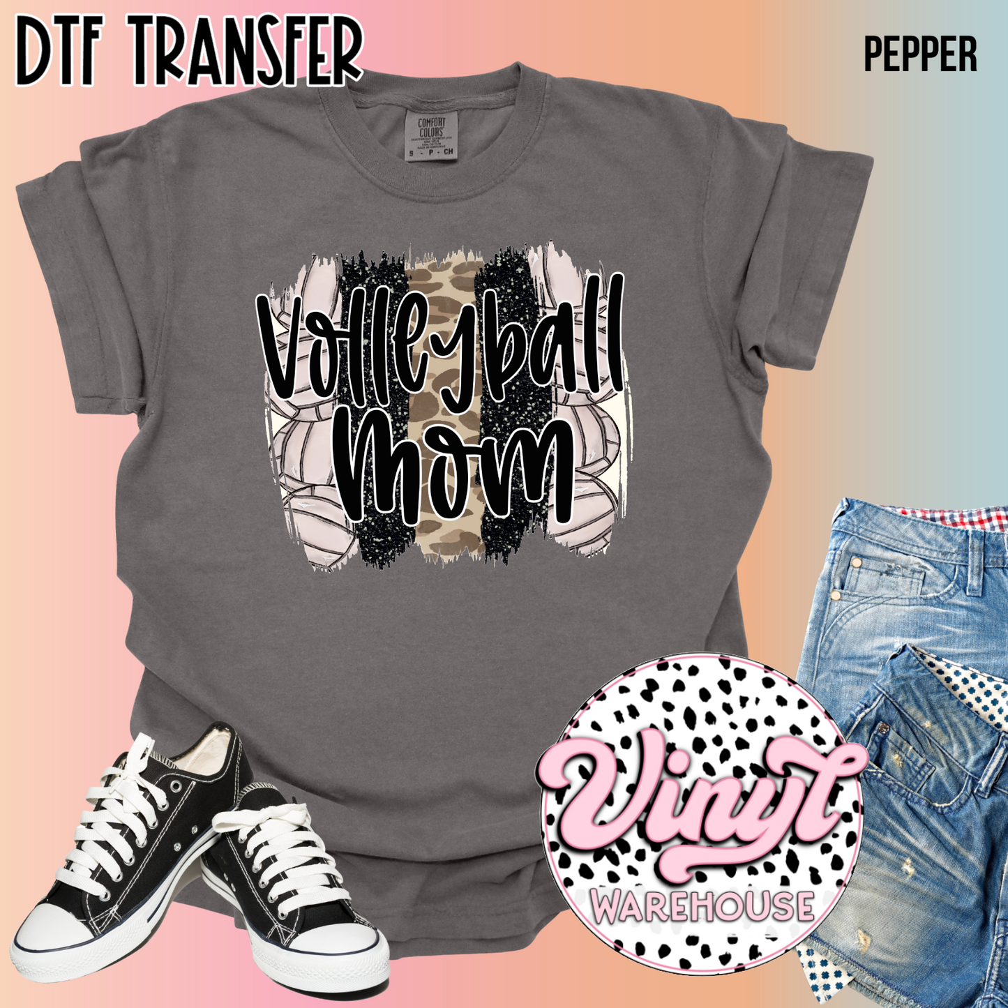 Volleyball Mom - DTF Print