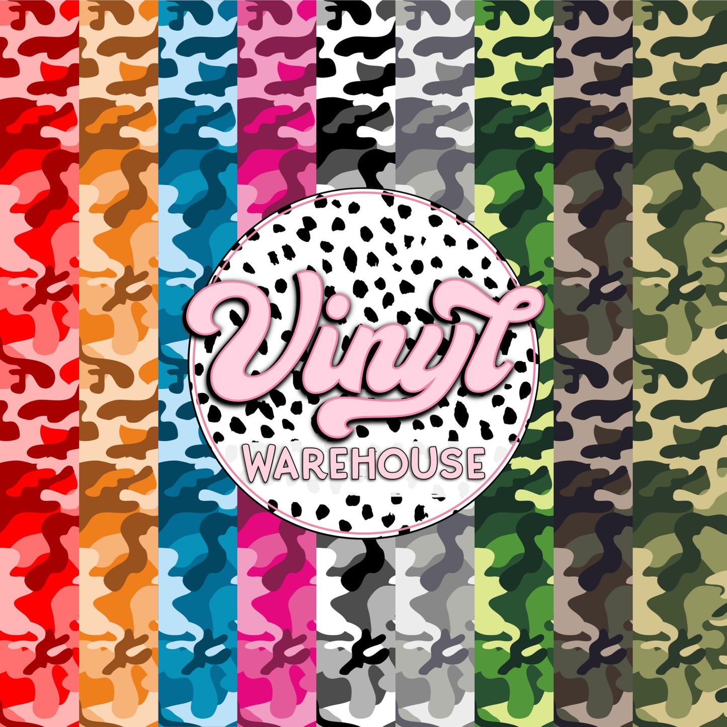 Colored Camo - Printed HTV