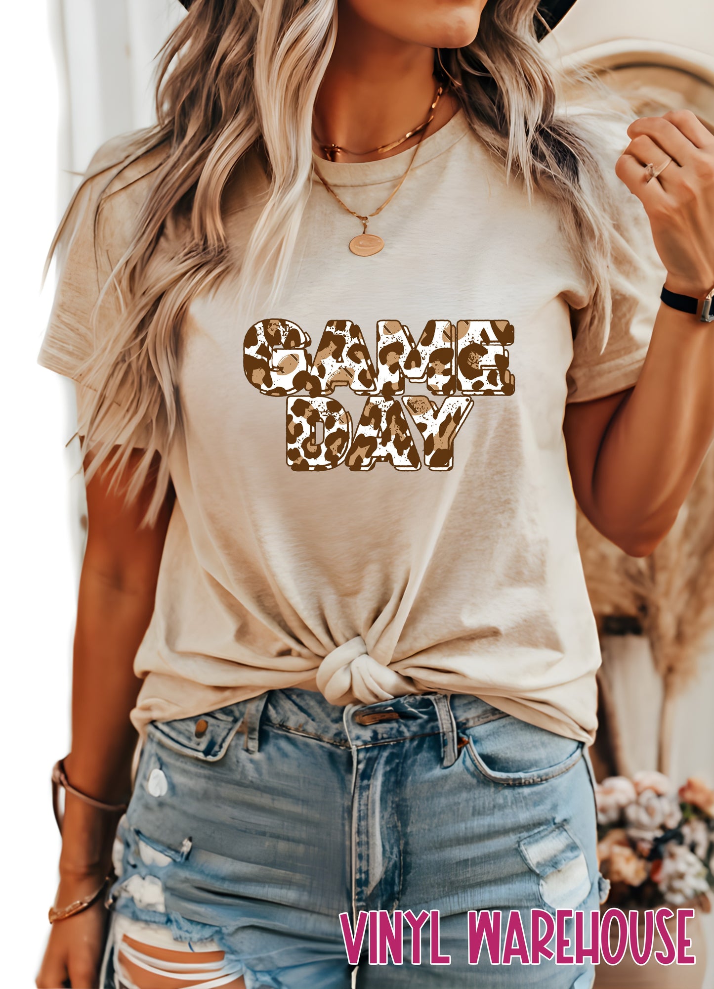 Game Day (Leopard Print) - Heat Transfer Print