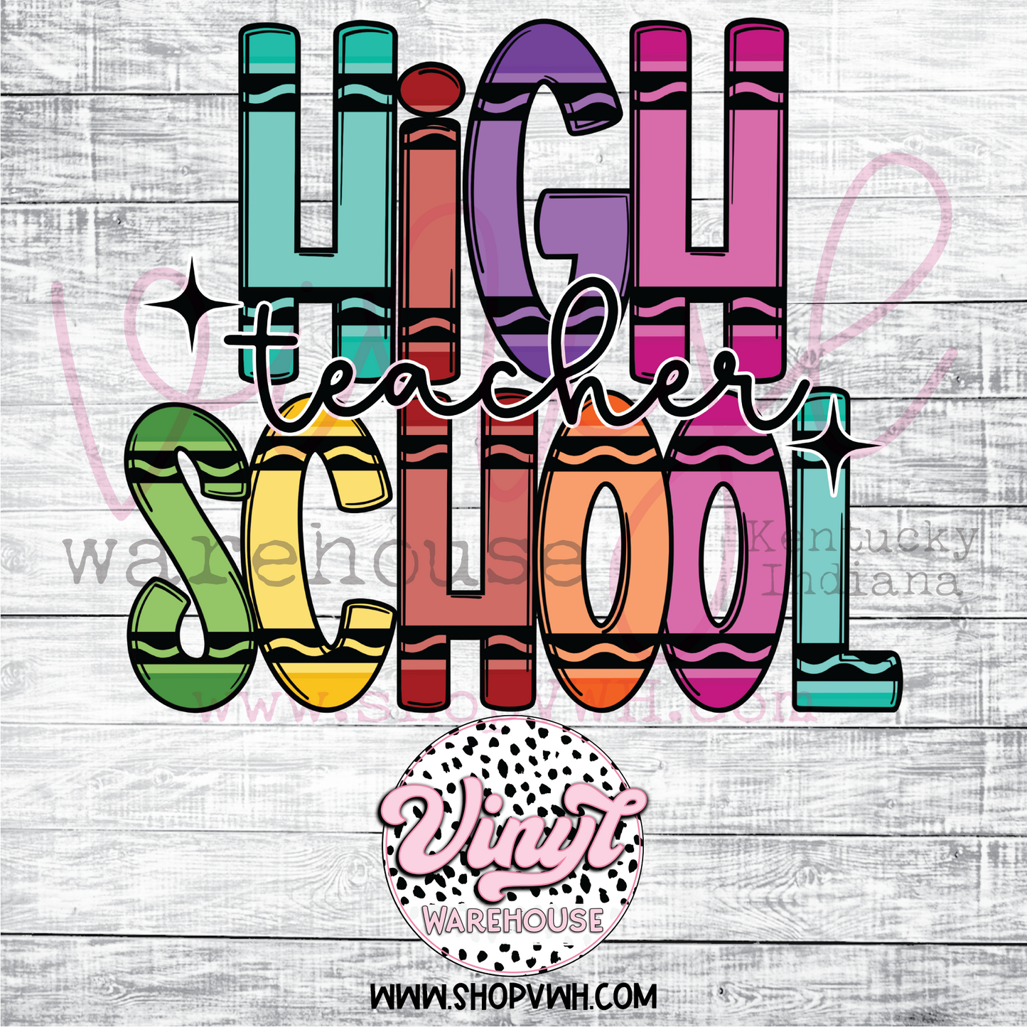 Crayon Teacher - Heat Transfer Prints