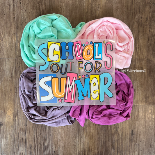 School's Out For The Summer - Heat Transfer Print