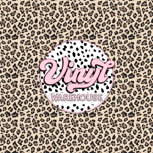 Leopard, Light background - Printed Adhesive