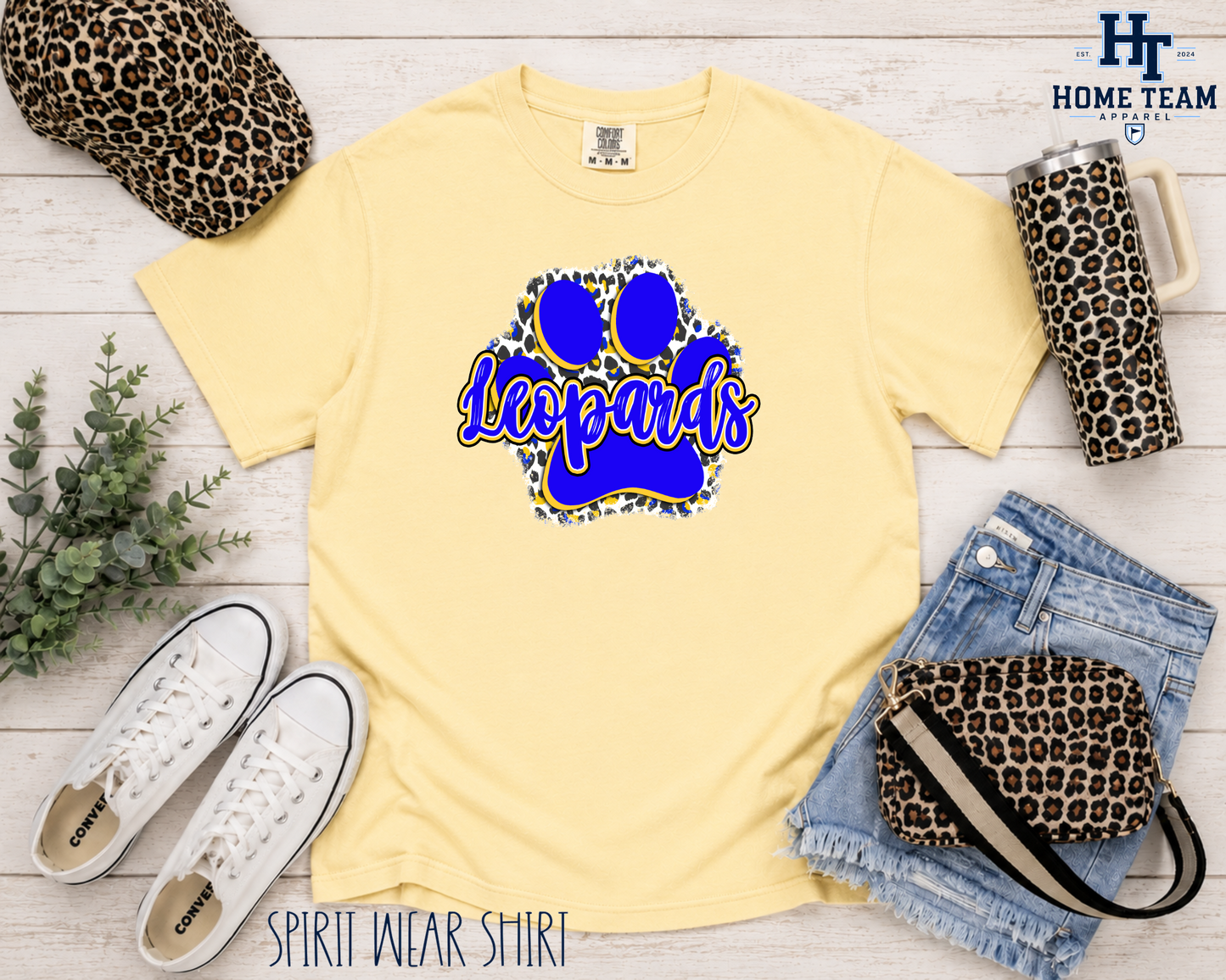 Big Paw Leopard (Blue) - Spirit Wear
