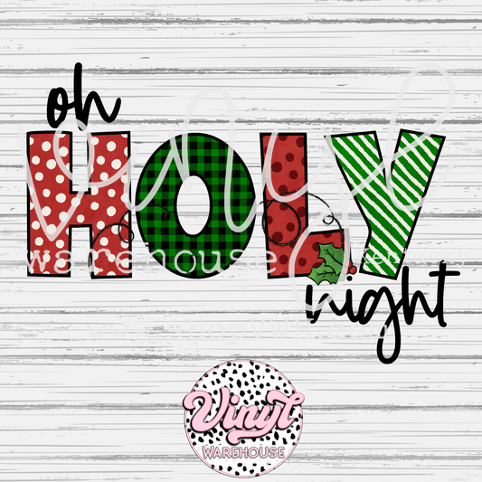 Oh Holy Night - DTF Print
