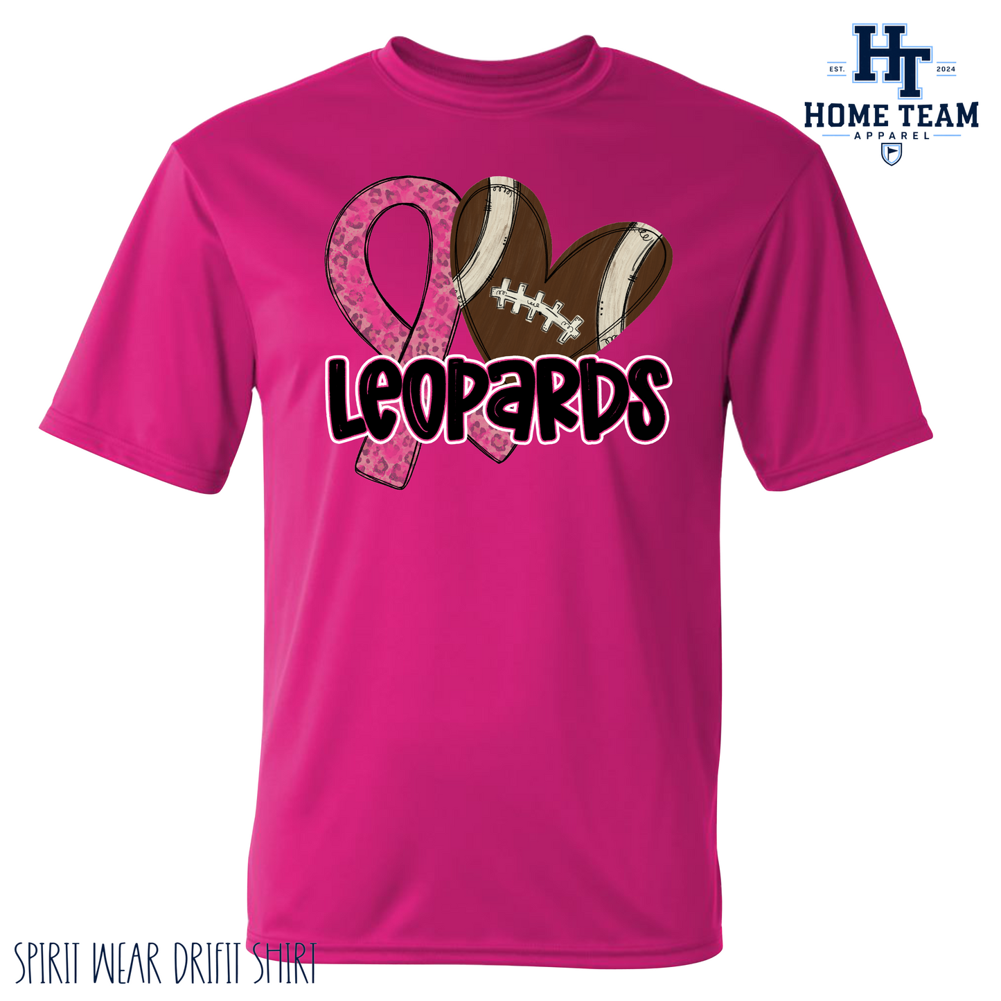 Pink Out Leopards/Chargers Football- Spirit Wear