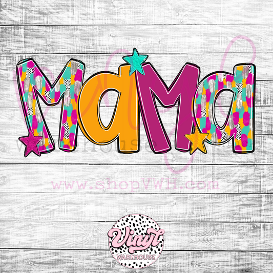 Poppy Mama - Heat Transfer Print