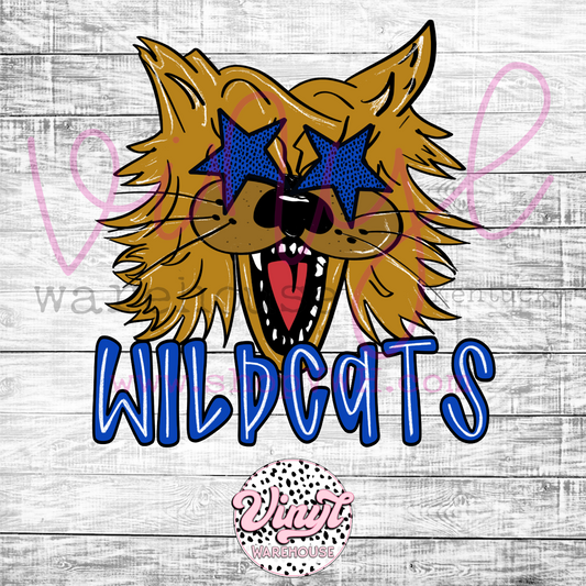 Preppy Wildcats - Heat Transfer Print