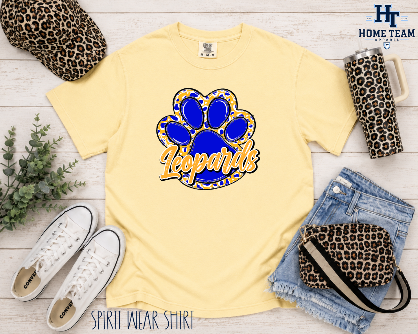 Big Paw Leopard (Yellow) - Spirit Wear