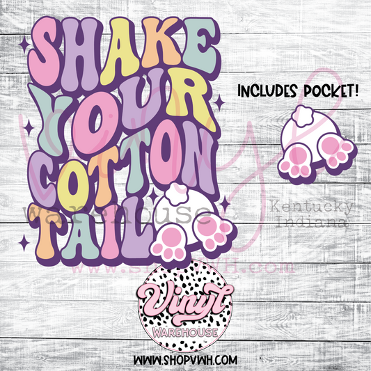 Shake Your Cotton Tail (w/ Pocket!) - Heat Transfer Print