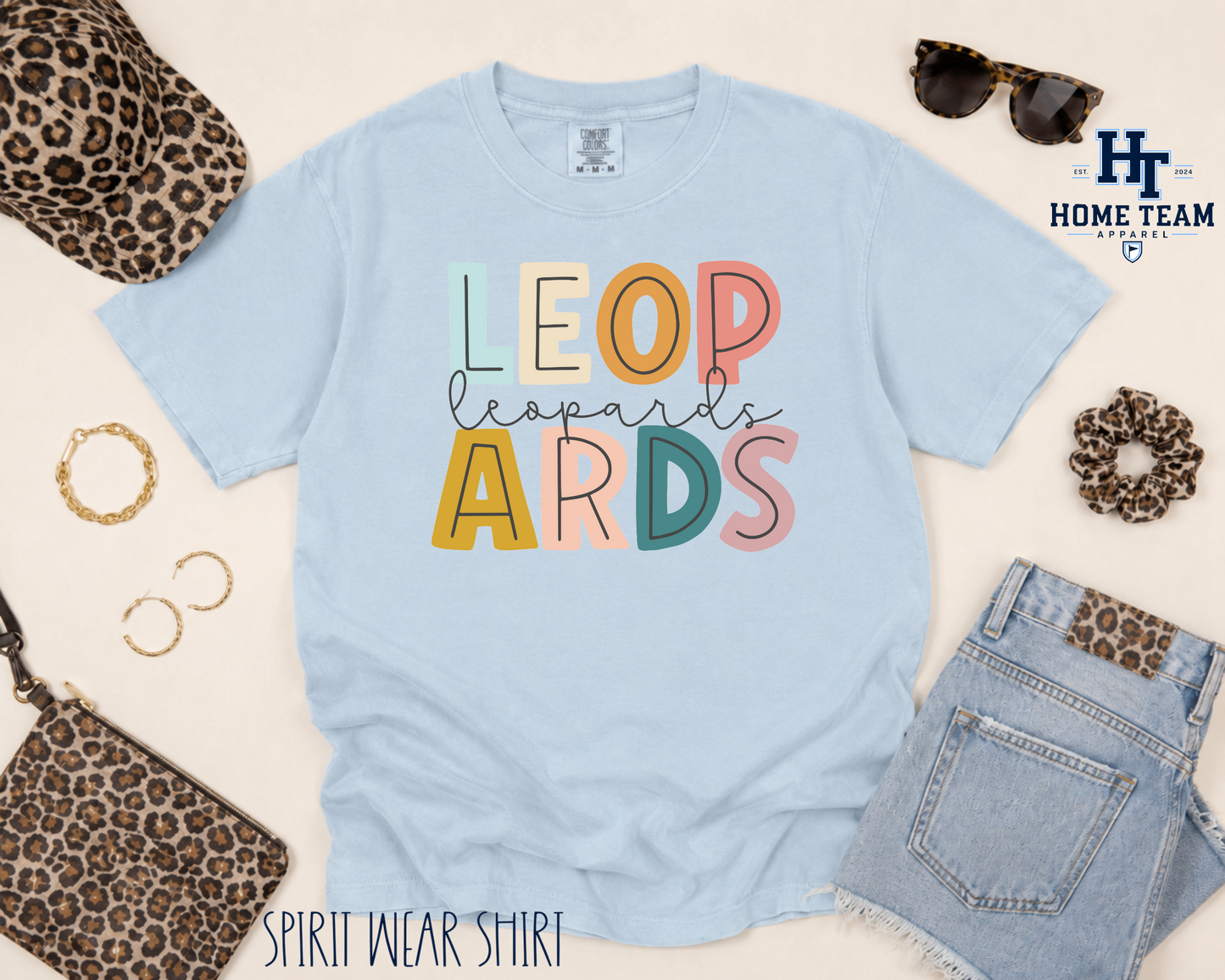 Leopards (stacked) - Spirit Wear