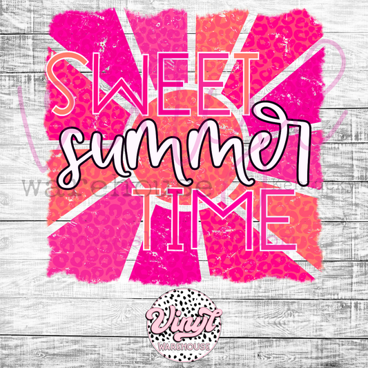 Sweet Summer Time - Heat Transfer Print