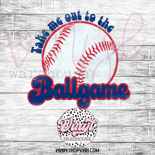 Take Me Out To The Ballgame - Heat Transfer Print