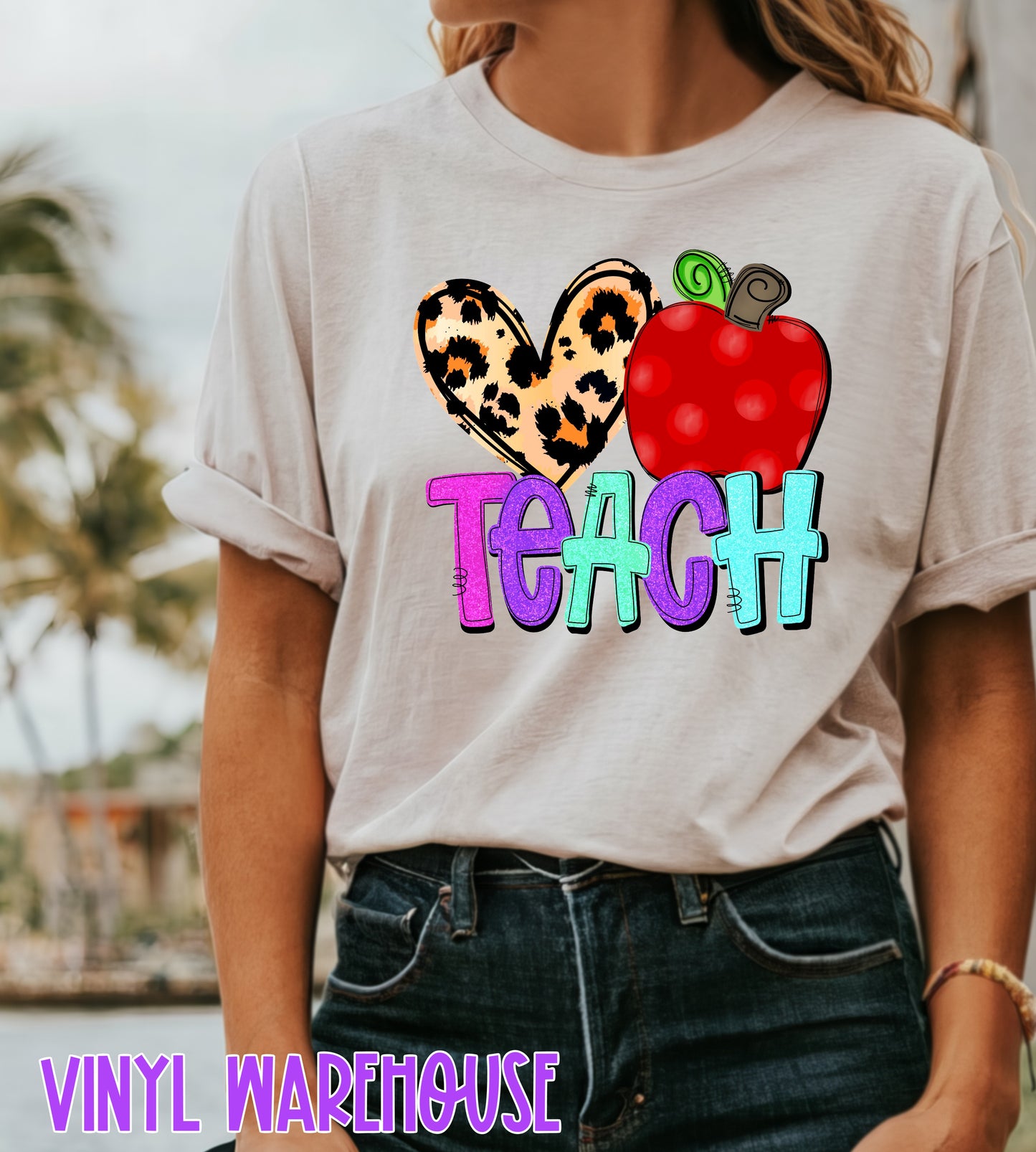 Love To Teach - Heat Transfer Print