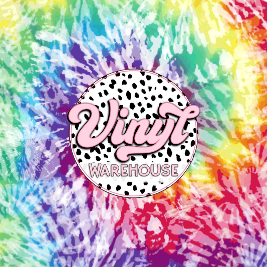 Tie Dye (White & Primary Colors) - Printed HTV