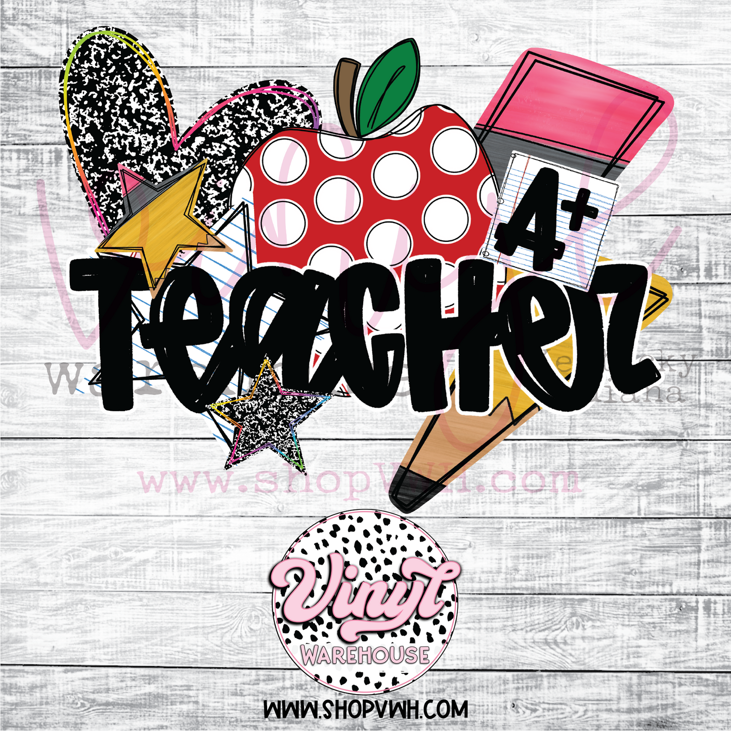 Trucker Teacher - Heat Transfer Print