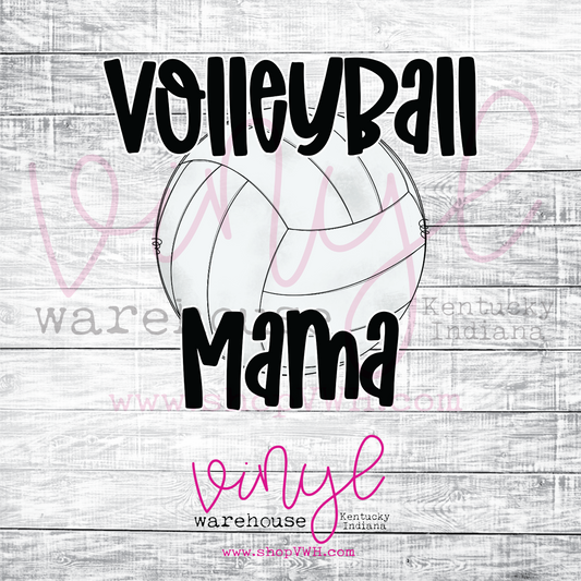 Volleyball Mama - Heat Transfer Print