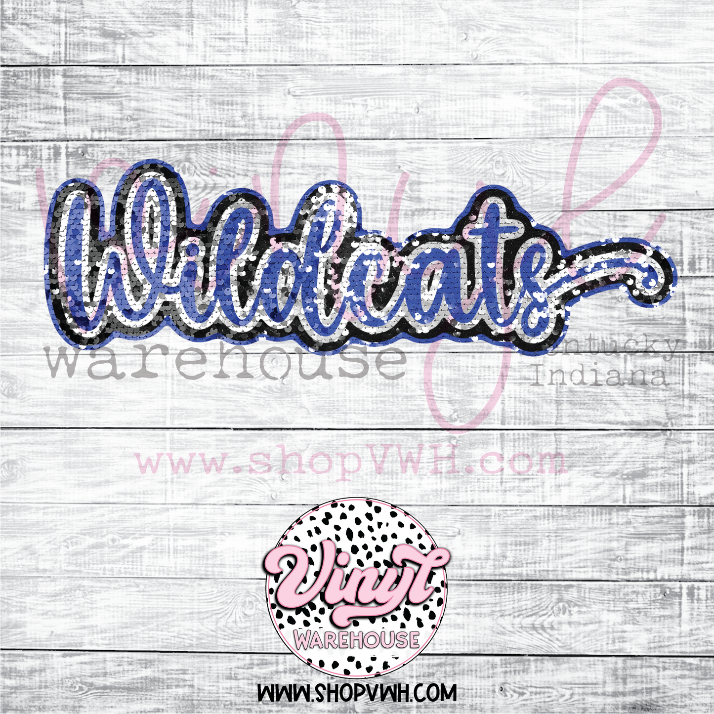 Wildcats Sequins  - Heat Transfer Print