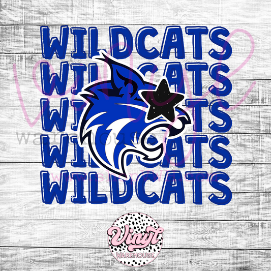 Wildcats  x5 - Heat Transfer Print