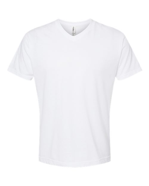 Tultex Short Sleeve V-Neck - White