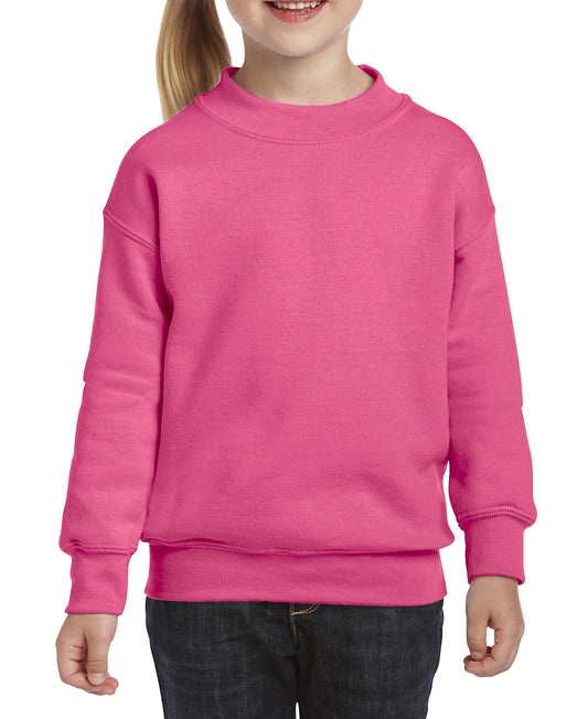 Gildan Youth Sweatshirt - Safety Pink