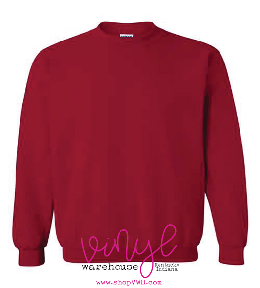Gildan Crew Neck Sweatshirt - Cardinal Red