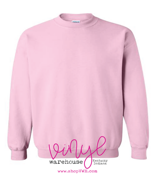 Gildan Crew Neck Sweatshirt - Light Pink