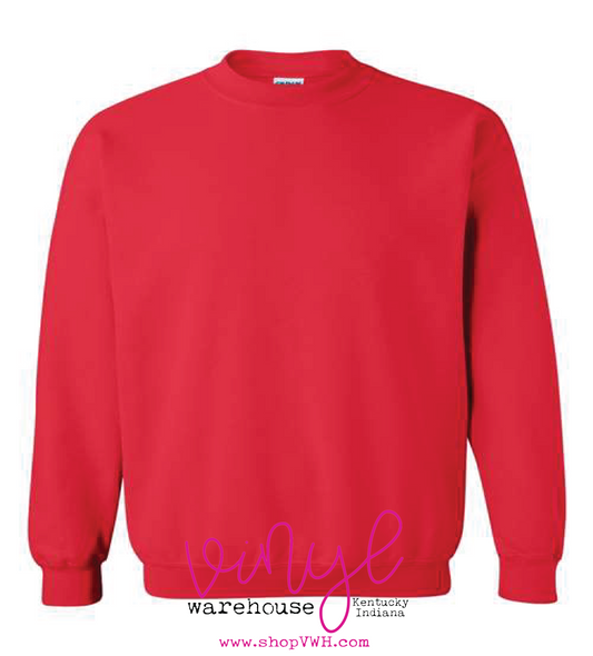Gildan Crew Neck Sweatshirt - Red