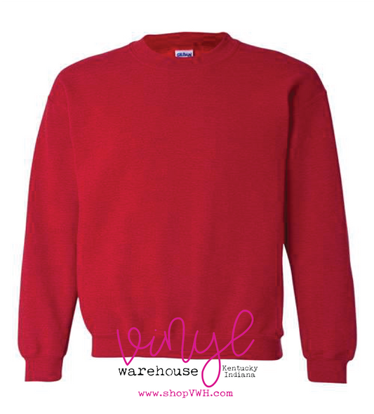 Gildan Crew Neck Sweatshirt - Antique Cherry Red