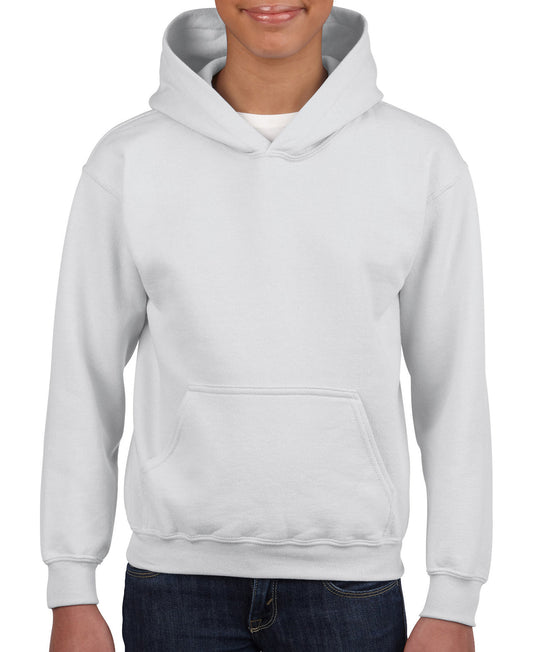 Gildan Youth Hooded Sweatshirt - White