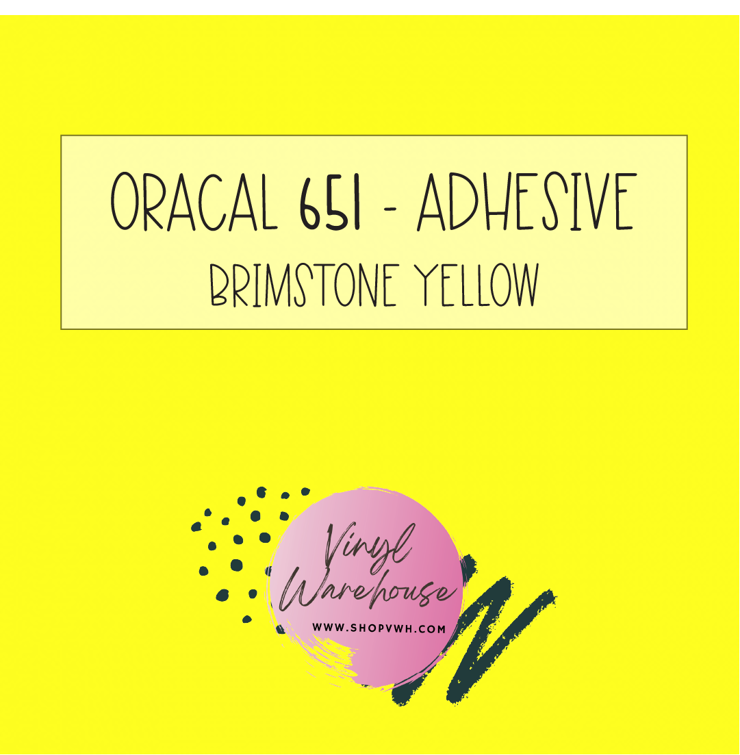 Oracal 651 - 025 Brimstone Yellow