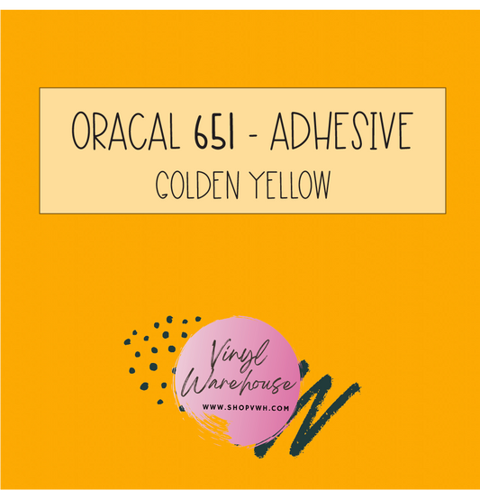 Oracal 651 - 020 Golden Yellow