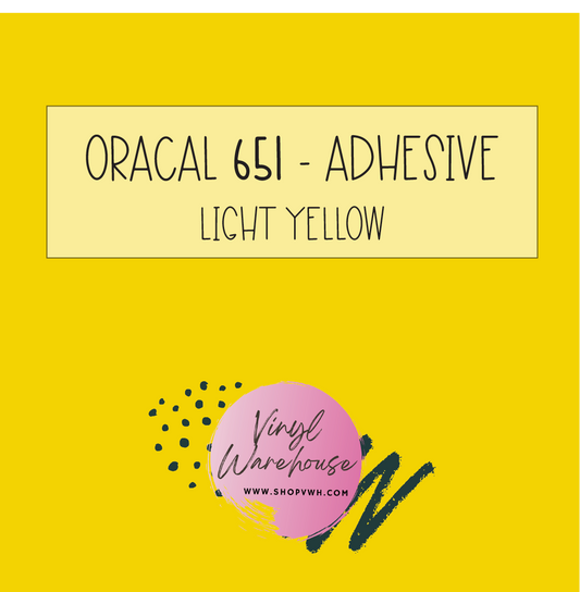 Oracal 651 - 022 Light Yellow