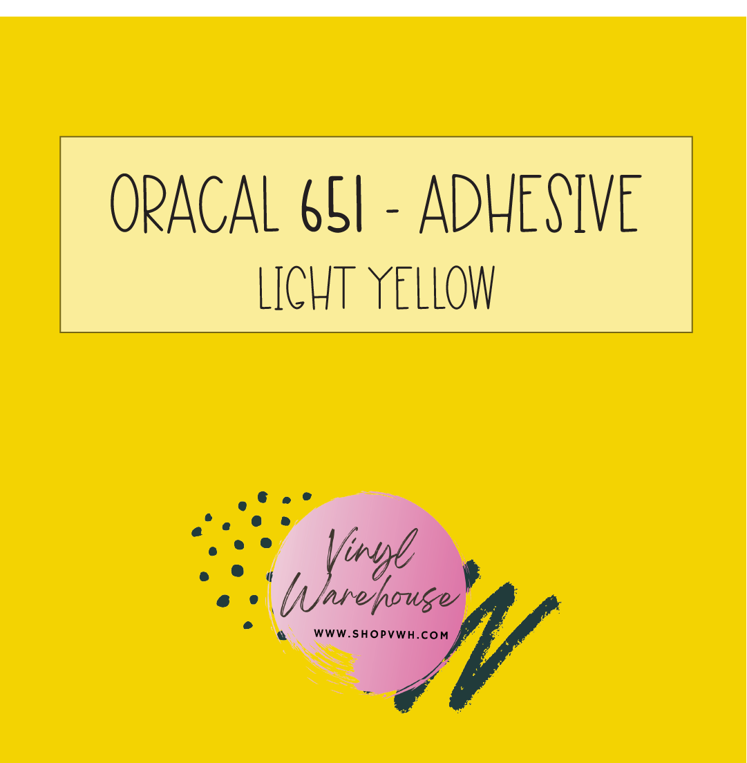 Oracal 651 - 022 Light Yellow