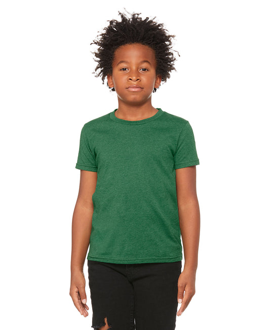 Bella + Canvas Youth Tee - Heather Grass Green