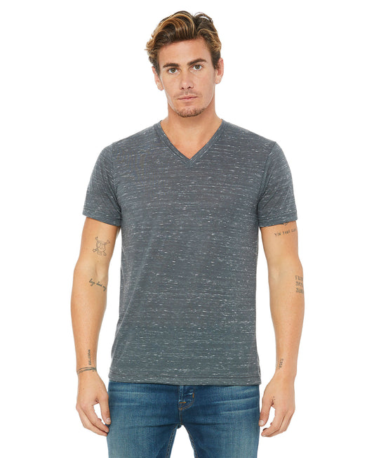 Bella + Canvas Marble VNeck - Charcoal Marble