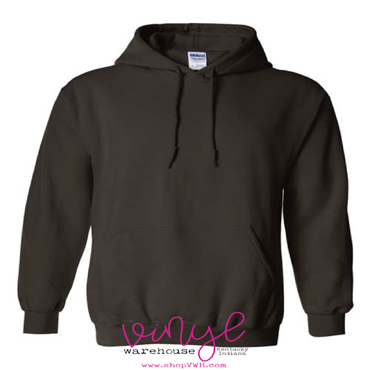 Gildan Adult Hooded Sweatshirt - Dark Chocolate